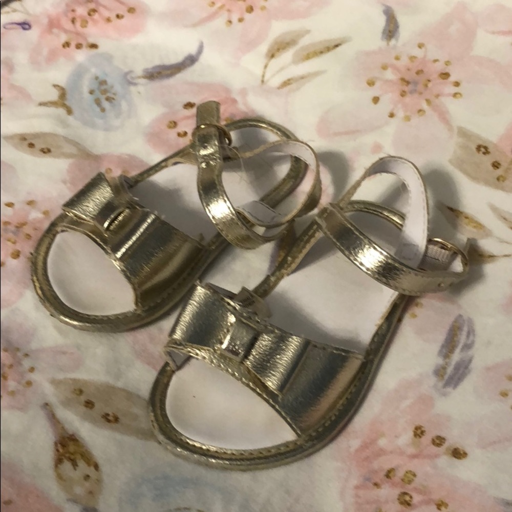 Janie and Jack 12-18 months gold sandals